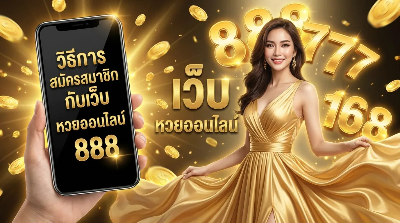 ภาพประกอบหัวข้อ วิธีการสมัครสมาชิกกับเว็บ หวยออนไลน์ 888