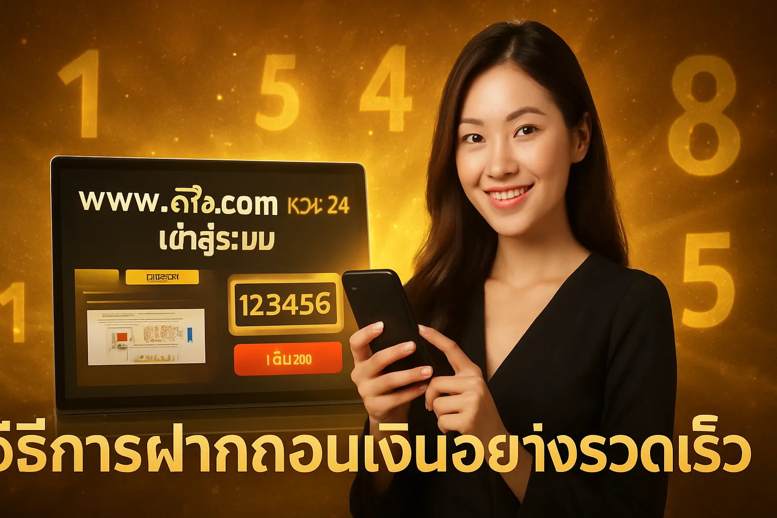 ภาพประกอบหัวข้อ วิธีการฝากถอนเงินอย่างรวดเร็ว