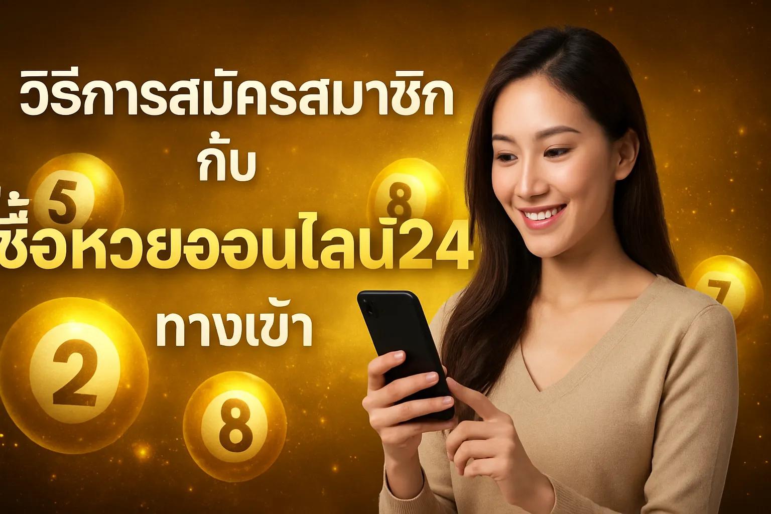 ภาพประกอบหัวข้อ วิธีการสมัครสมาชิกกับซื้อหวยออนไลน์24