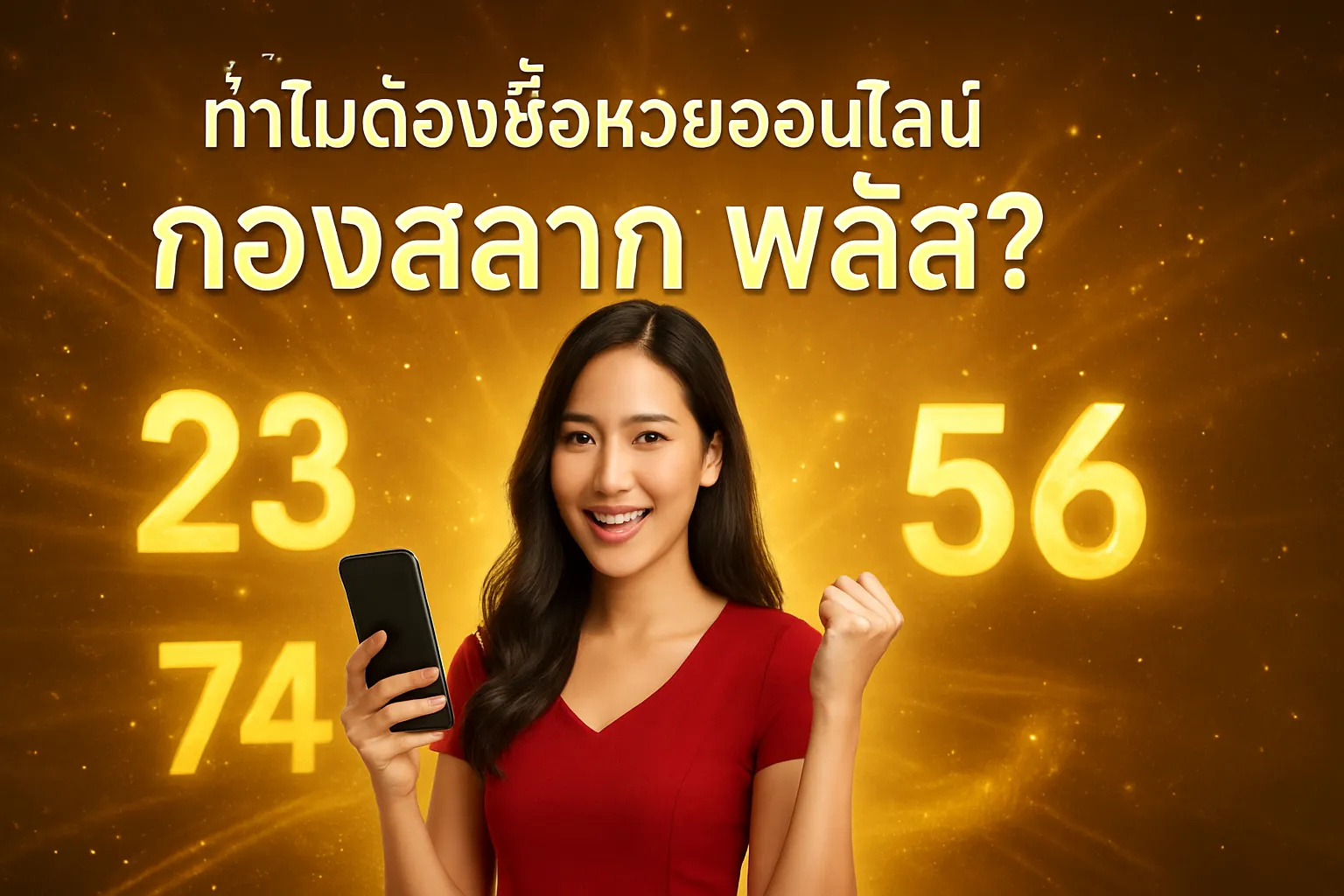 ภาพประกอบหัวข้อ ทำไมต้องซื้อหวยออนไลน์ กองสลาก พลัส?
