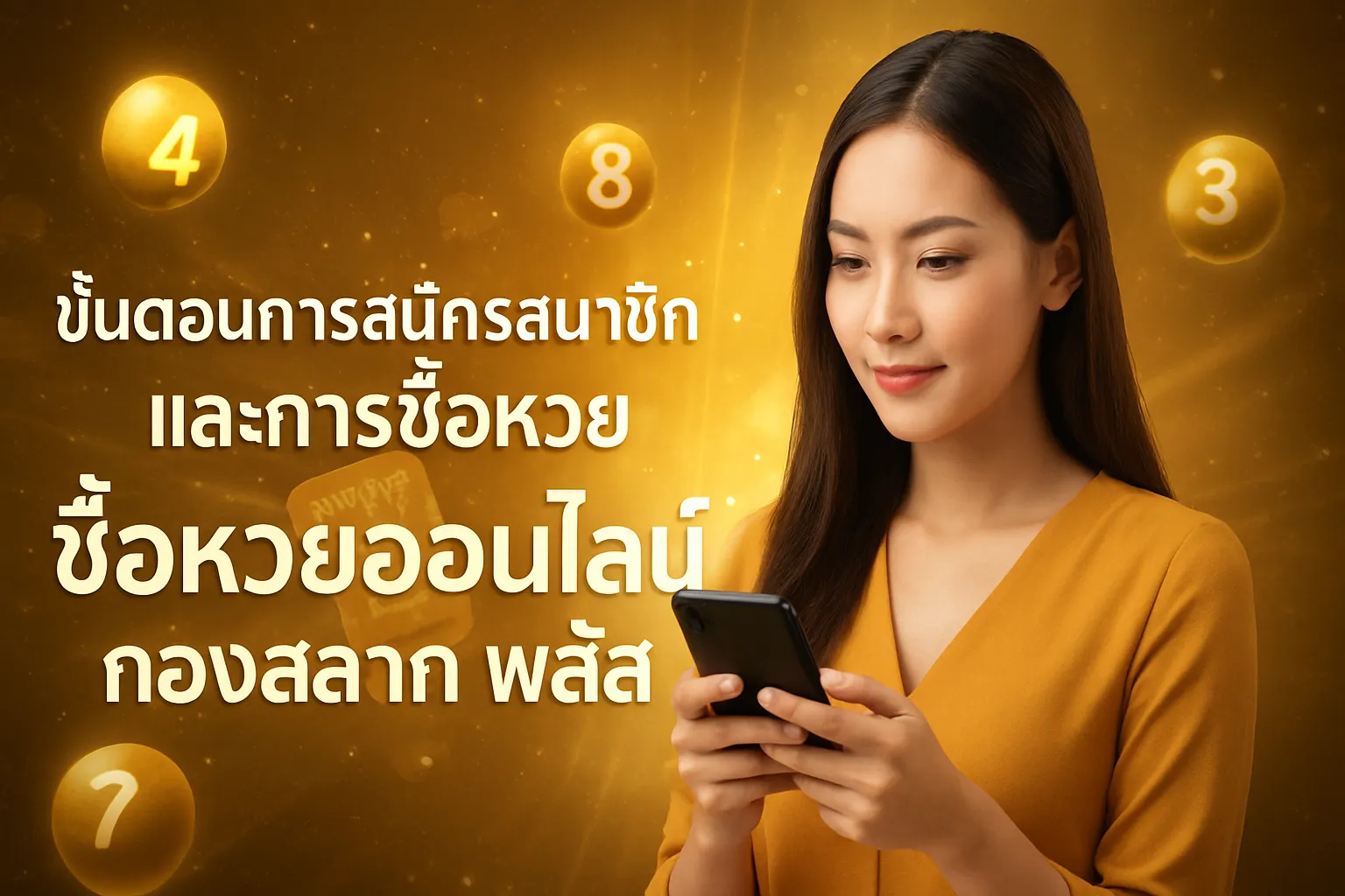 ภาพประกอบหัวข้อ ขั้นตอนการสมัครสมาชิกและการซื้อหวย