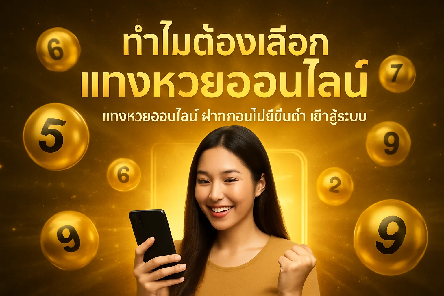ภาพประกอบหัวข้อ ทำไมต้องเลือกแทงหวยออนไลน์