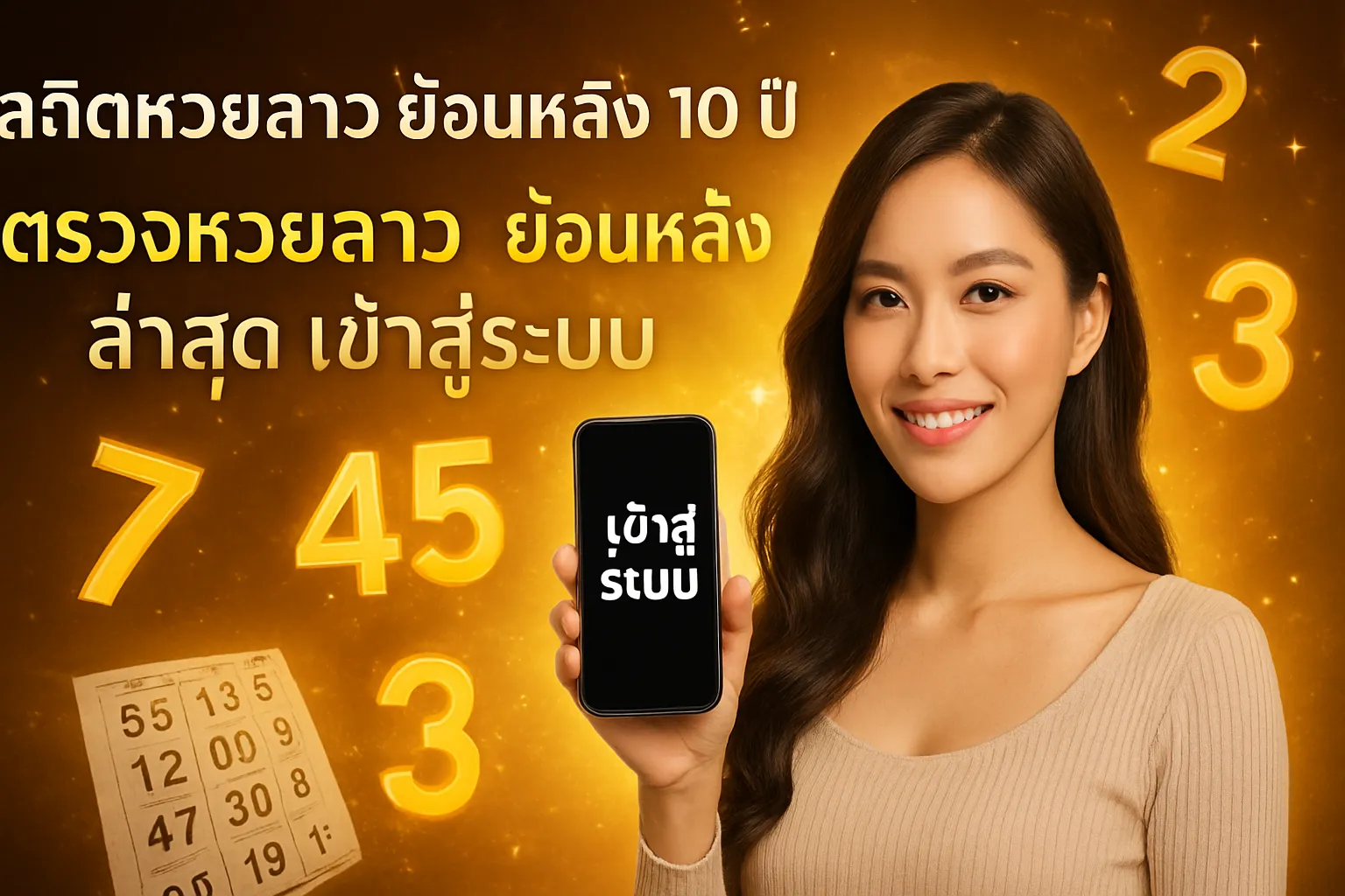 ภาพประกอบหัวข้อ สถิติหวยลาวย้อนหลัง 10 ปี