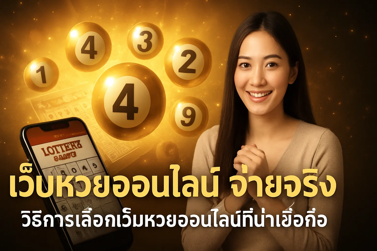 ภาพประกอบหัวข้อ วิธีการเลือกเว็บหวยออนไลน์ที่น่าเชื่อถือ