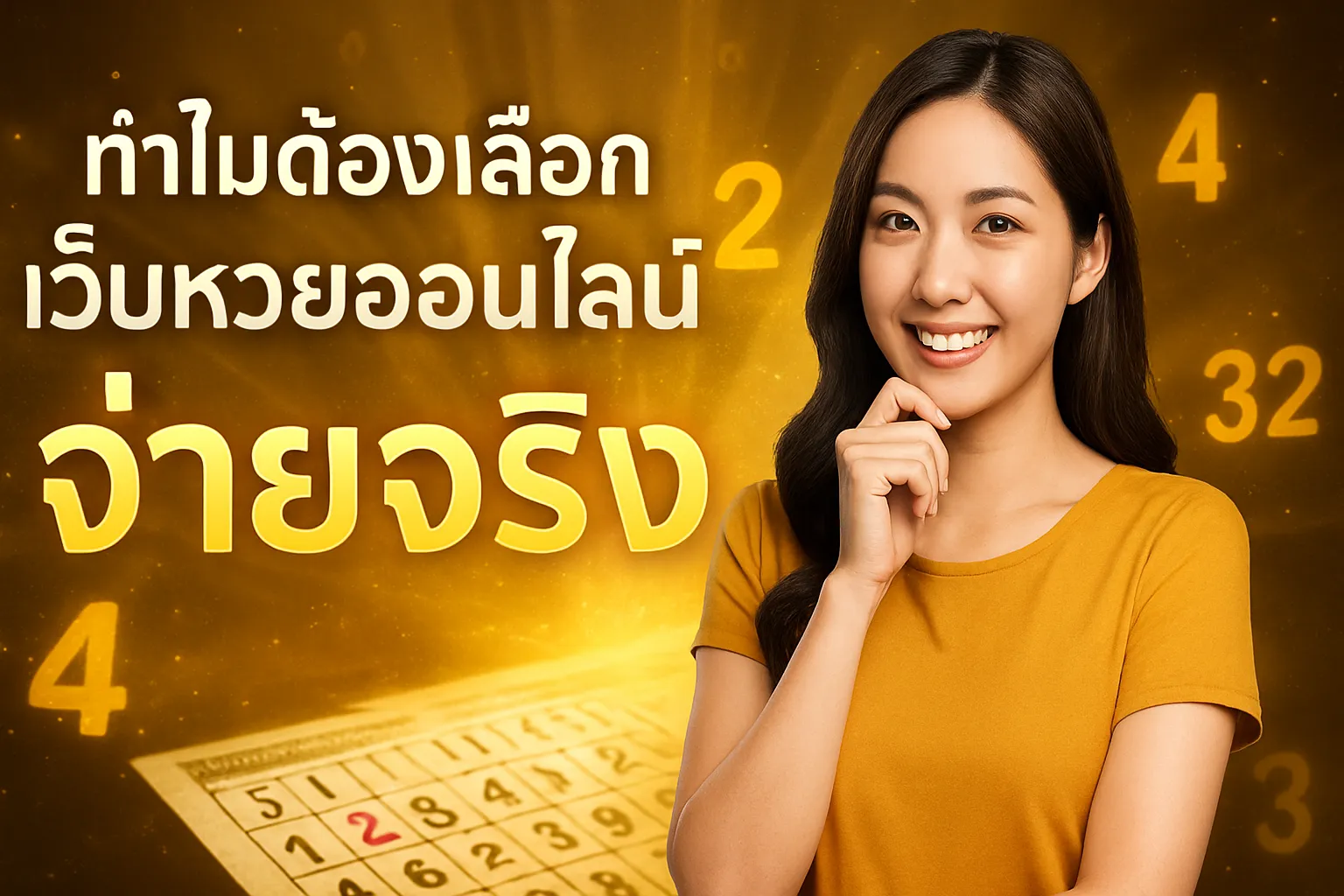 ภาพประกอบหัวข้อ ทำไมต้องเลือกเว็บหวยออนไลน์จ่ายจริง?